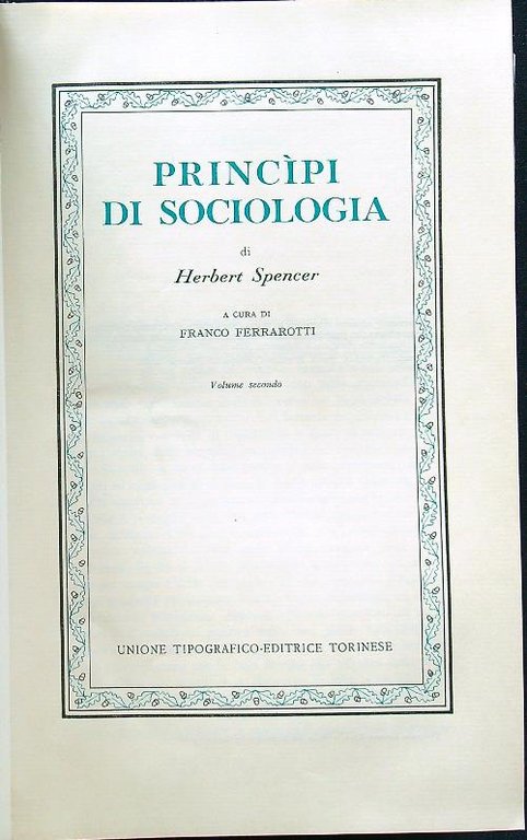 Principi di sociologia II
