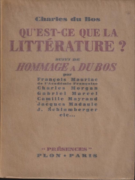 Qu'est-ce que la litterature?