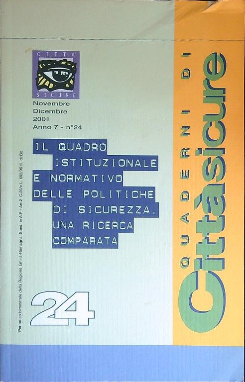 Quaderni di Cittasicure n 24 - Anno 7 - Novembre …