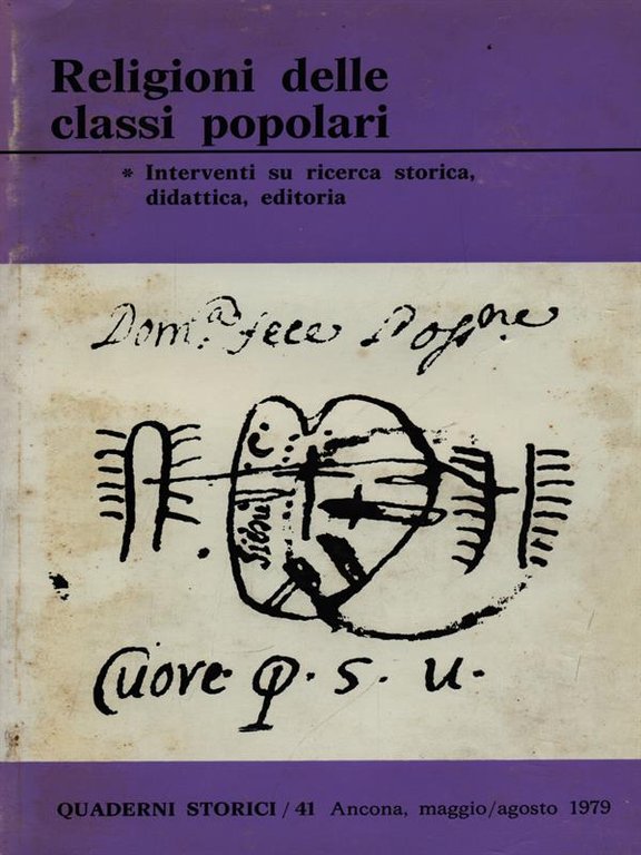 Quaderni storici n. 41/1979 - Religioni delle classi popolari
