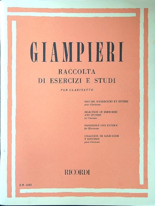 Raccolta di esercizi e studi per clarinetto