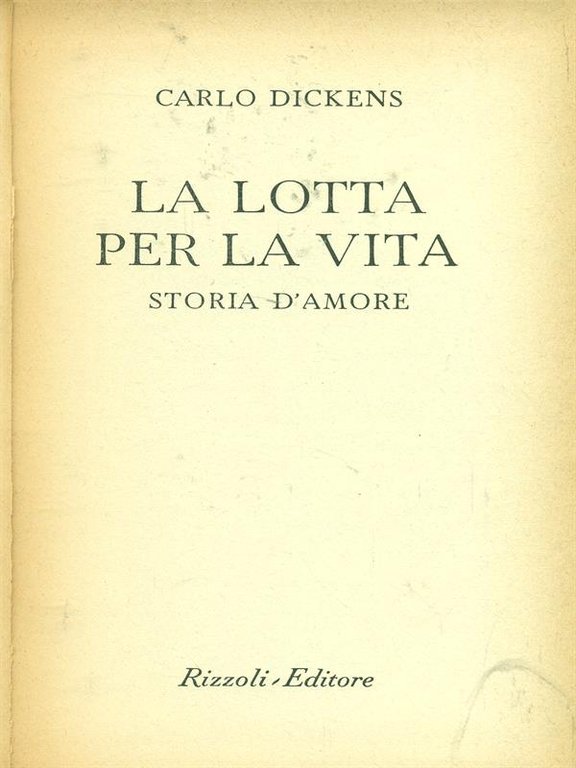 Racconti di Natale IV La lotta per la vita