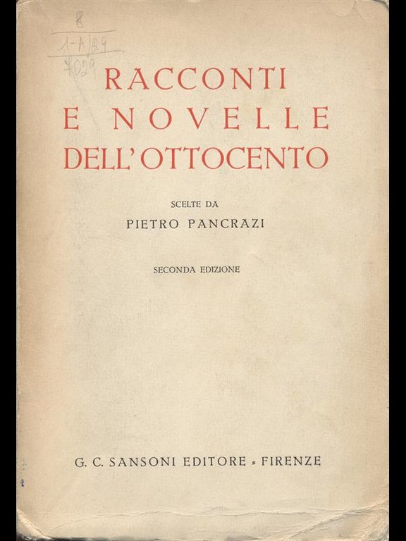 RAcconti e novelle dell'Ottocento