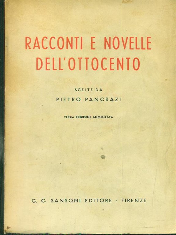 Racconti e novelle dell'ottocento