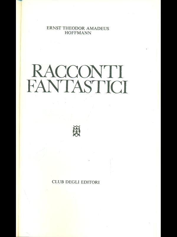 Racconti fantastici. | Immagine principale