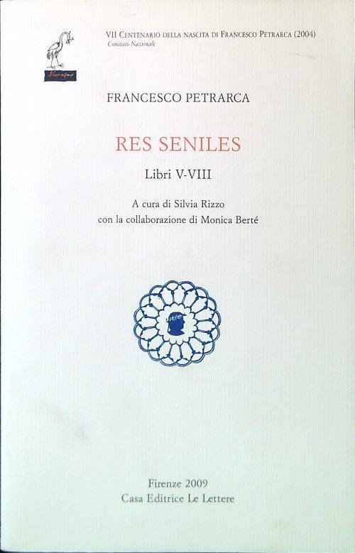 Res Seniles Libri V-VIII