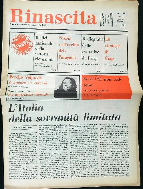 Rinascita 20/1972 | Immagine principale
