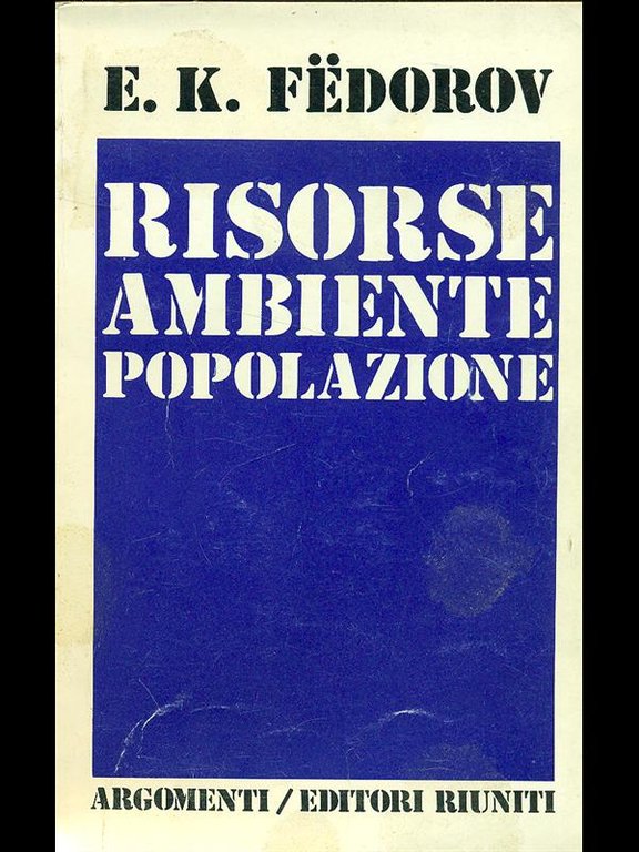 Risorse ambiente popolazione