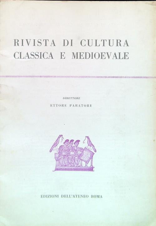 Rivista di cultura classica e medioevale - Anno X N. …