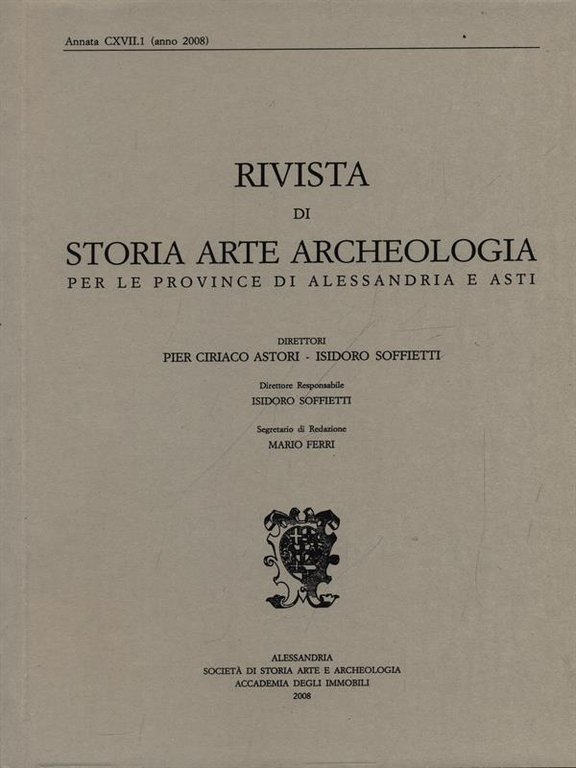 Rivista di storia arte archeologia per le province di Alessandria …