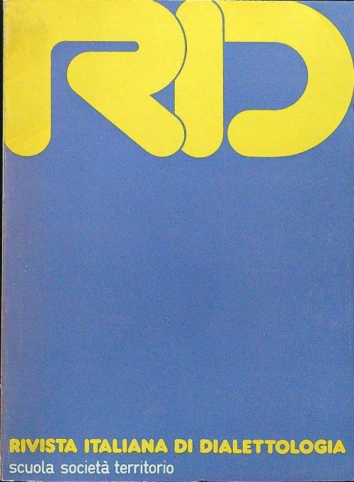 Rivista italiana di dialettologia 5