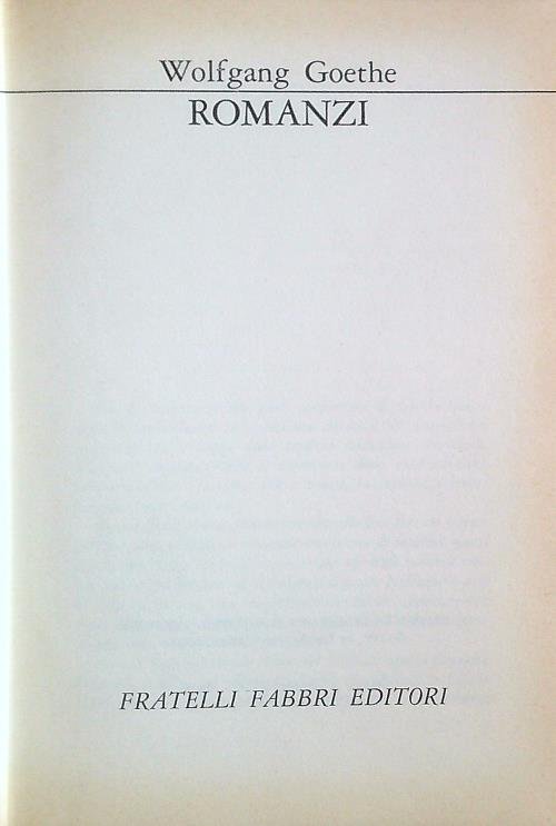 Romanzi