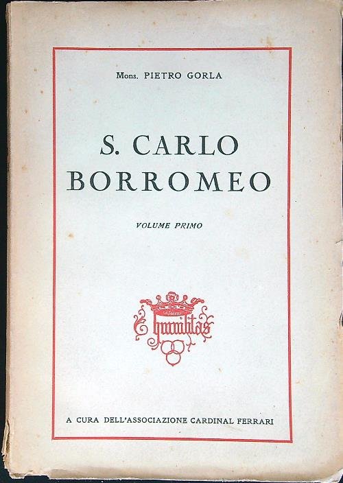San Carlo Borromeo volume primo
