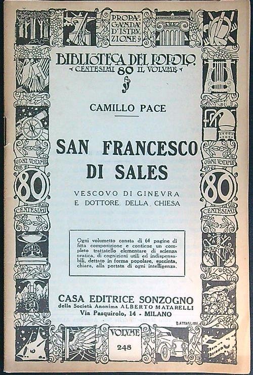 San Francesco di Sales, vescovo di Ginevra e dottore della …