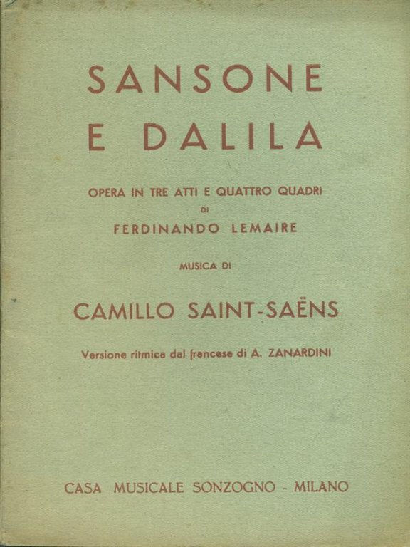 Sansone e Dalila