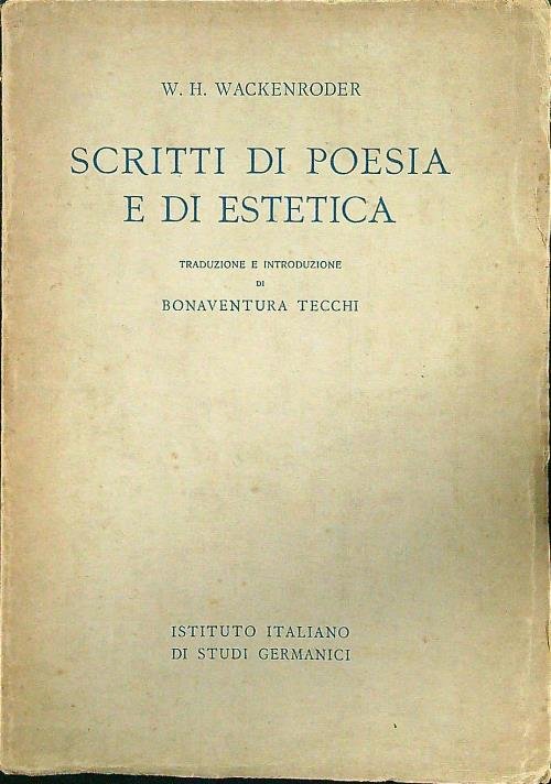 Scritti di poesia e di estetica