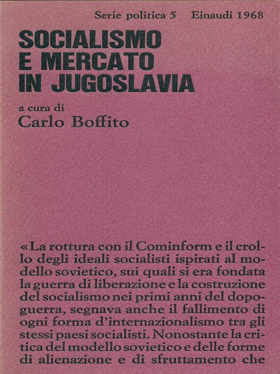 Socialismo e mercato in Jugoslavia