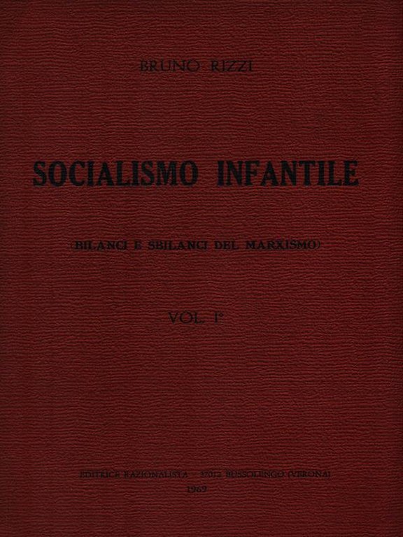 Socialismo infantile - Volume 1