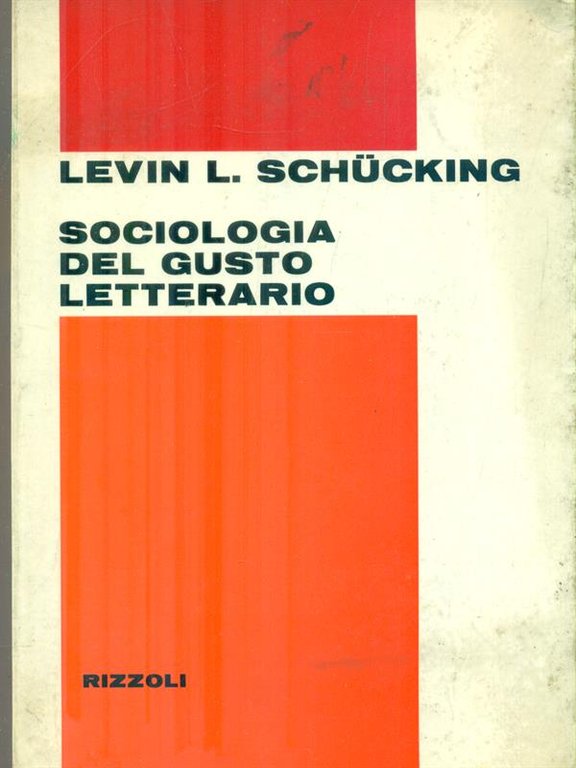 Sociologia del gusto letterario