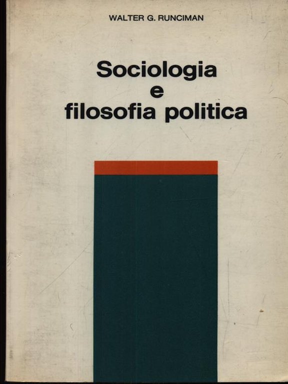 Sociologia e filosofia politica