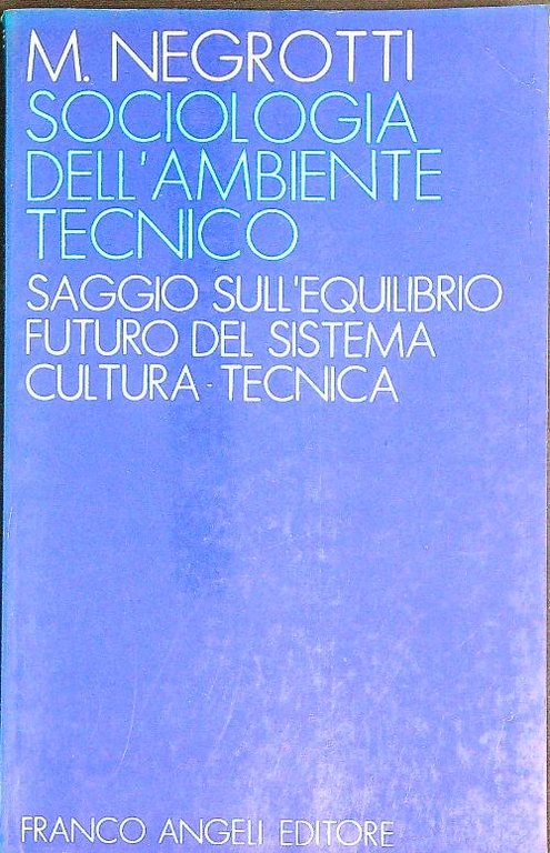 Sociologia nell'ambiente tecnico