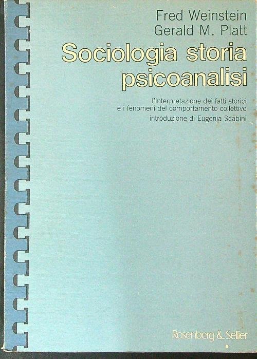 Sociologia storia psicoanalisi