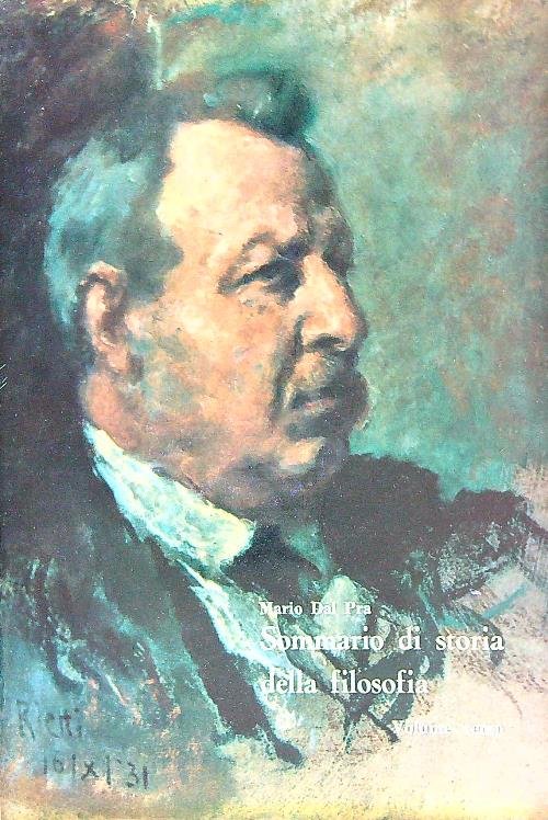 Sommario di storia della filosofia Volume terzo