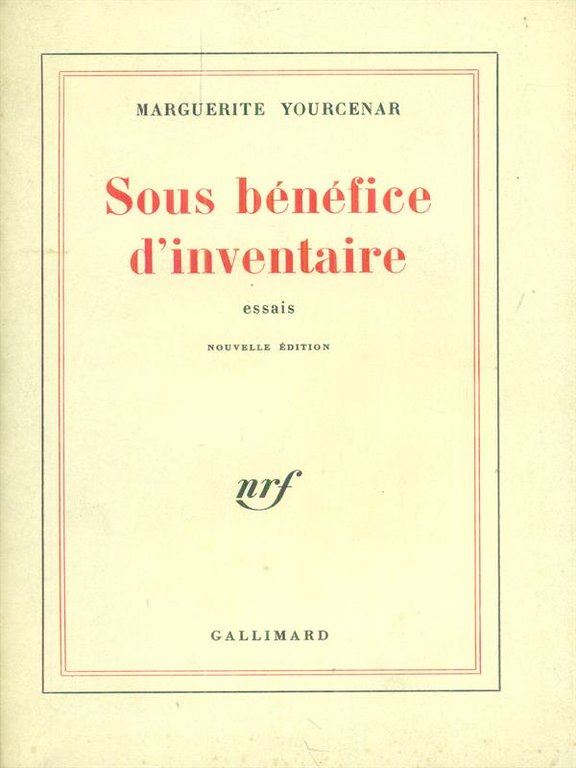 Sous benefice d'nventaire
