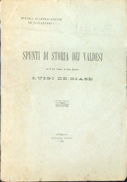 Spunti di storia dei Valdesi