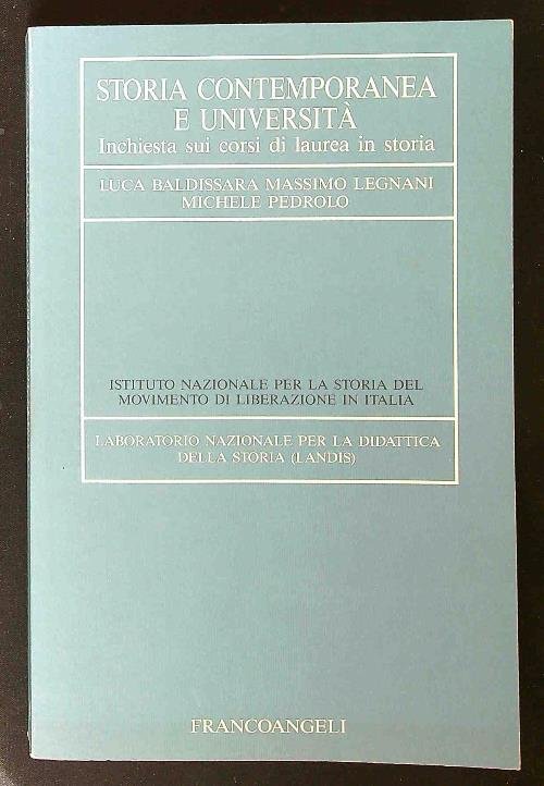 Storia contemporanea e universita'. Inchiesta sui corsi di laurea in … | Immagine Gallery 2