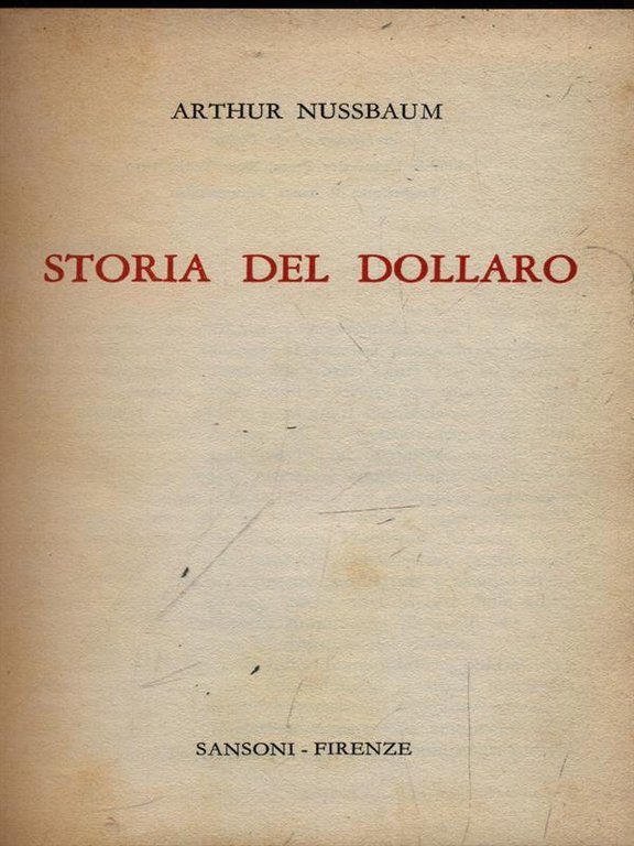 Storia del dollaro