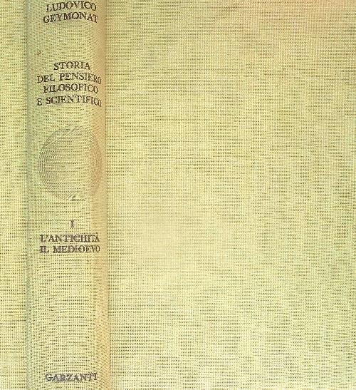 Storia del pensiero filosofico e scientifico. Volume primo | Immagine principale
