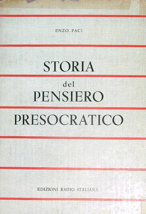 Storia del pensiero presocratico