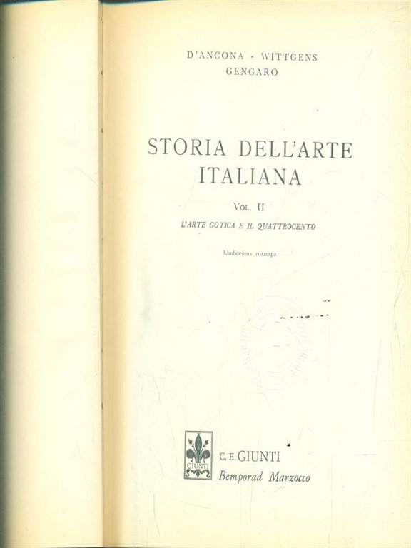 Storia dell'arte italiana. Volume II