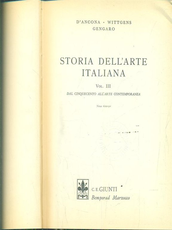 Storia dell'arte italiana. Volume III