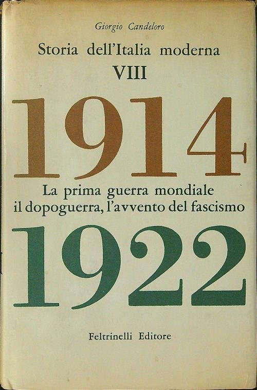 Storia dell'Italia moderna 8 vv