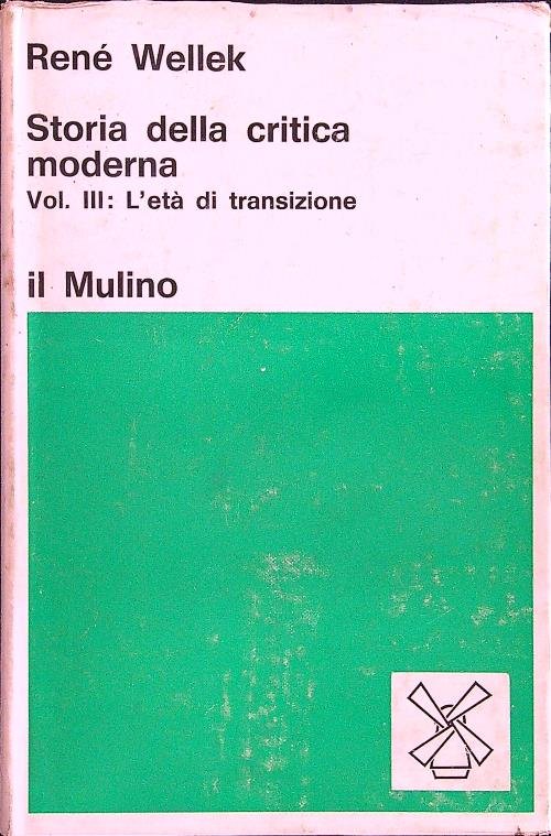 Storia della critica moderna vol. III: l'eta' di transizione | Immagine principale