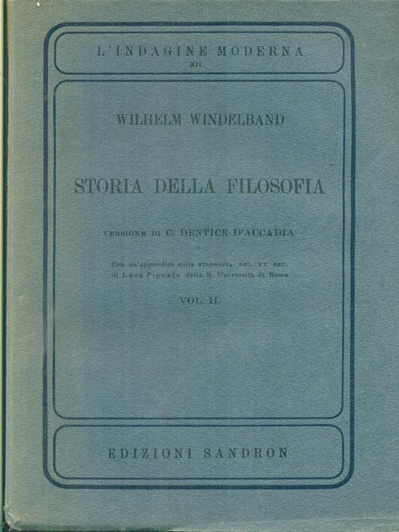 Storia della filosofia 2vv