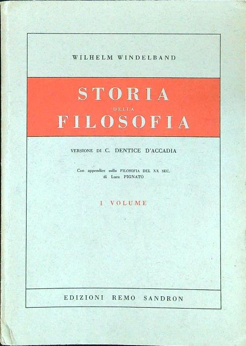Storia della filosofia 2vv