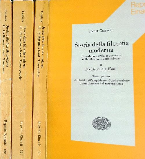 Storia della filosofia moderna. Da Bacone a Kant. 3vv