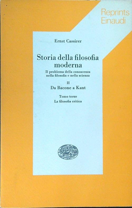Storia della filosofia moderna II Tomo Terzo