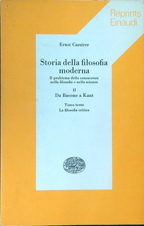 Storia della filosofia moderna II Tomo Terzo