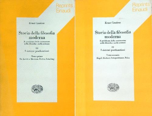 Storia della filosofia moderna III. Tomo primo e secondo