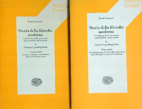 Storia della filosofia moderna IV. Tomo primo e secondo