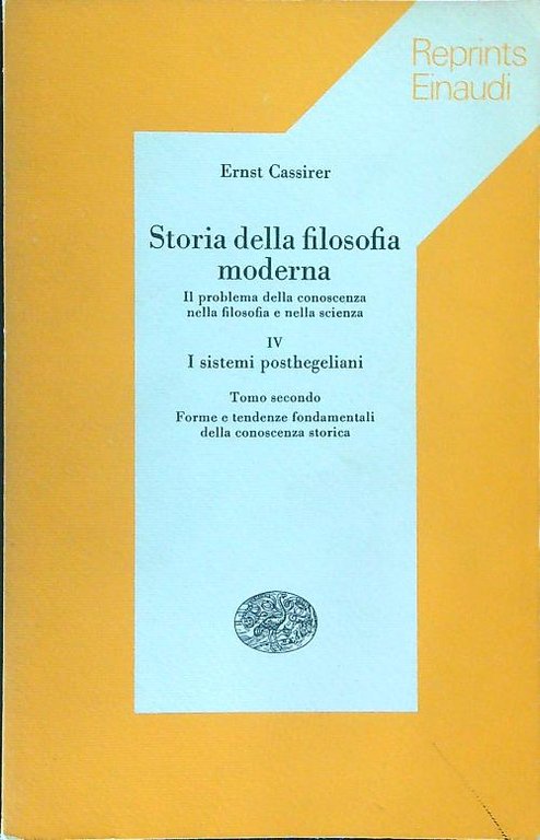 Storia della filosofia moderna IV Tomo Secondo