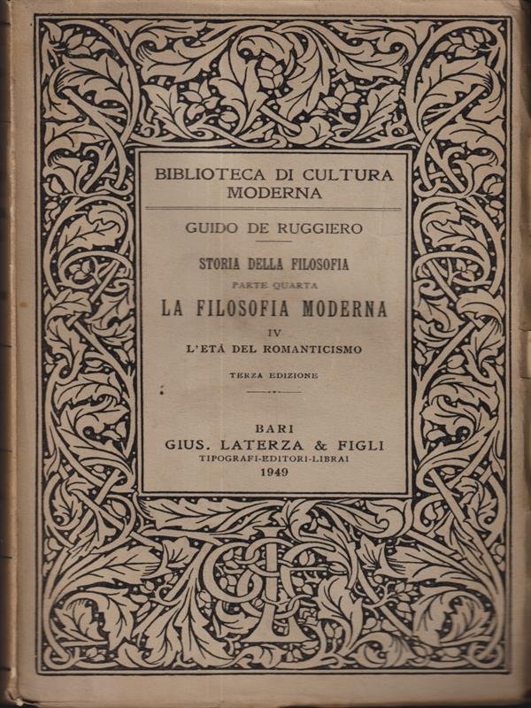 Storia della filosofia parte IV - La filosofia moderna vol …