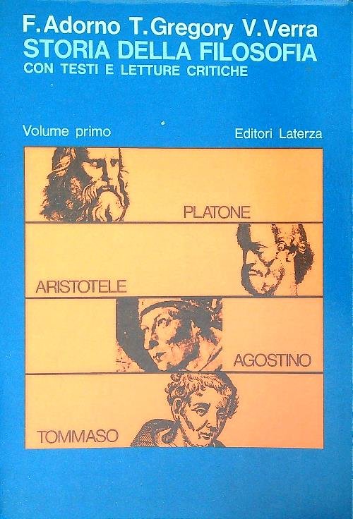 Storia della filosofia. Vol 1