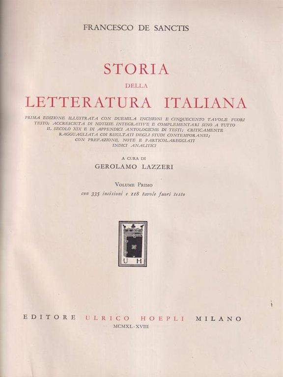 Storia della letteratura italiana
