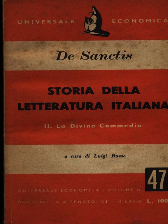 Storia della letteratura italiana La Divina Commedia