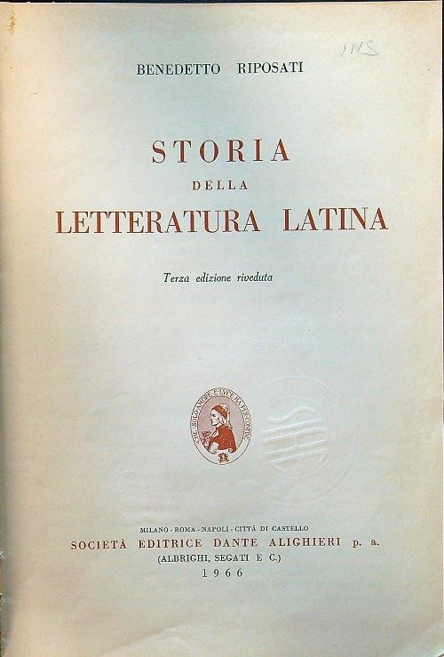Storia della letteratura latina